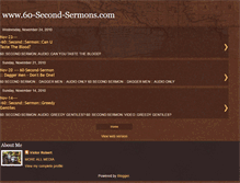 Tablet Screenshot of 60-second-sermon.blogspot.com