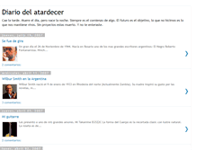 Tablet Screenshot of diariodelatardecer.blogspot.com