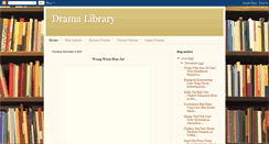 Desktop Screenshot of dramalibrary.blogspot.com