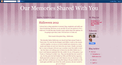 Desktop Screenshot of ourmemoriesshared.blogspot.com