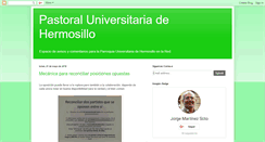 Desktop Screenshot of pastoraluniversitariadehermosillo.blogspot.com