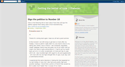 Desktop Screenshot of getting-the-better-of-diabetes.blogspot.com