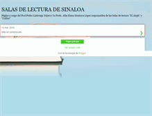 Tablet Screenshot of lecturasinaloa.blogspot.com