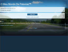 Tablet Screenshot of omeumundodepalavras.blogspot.com