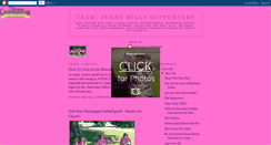 Desktop Screenshot of jennymillssupporters.blogspot.com