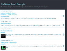 Tablet Screenshot of itsneverloudenough.blogspot.com