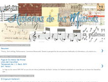 Tablet Screenshot of historiasdelasmusicas.blogspot.com