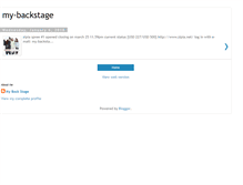 Tablet Screenshot of my-backstage.blogspot.com