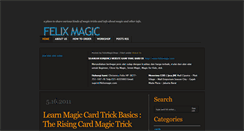 Desktop Screenshot of felixmagicshop.blogspot.com
