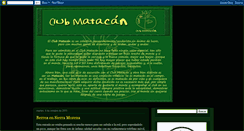 Desktop Screenshot of clubmatacan.blogspot.com