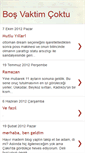 Mobile Screenshot of bosvaktimcoktu.blogspot.com