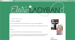 Desktop Screenshot of electricladyband.blogspot.com