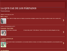 Tablet Screenshot of laquecaedelosparpados.blogspot.com