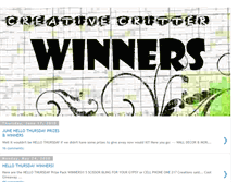 Tablet Screenshot of creativecritterwinner.blogspot.com