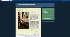 Desktop Screenshot of davidhonigsberg.blogspot.com