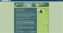 Desktop Screenshot of infertilemeanderings.blogspot.com