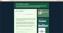 Desktop Screenshot of khakicrusader.blogspot.com