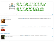 Tablet Screenshot of consumidor-consciente.blogspot.com
