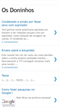 Mobile Screenshot of os-doninhos.blogspot.com