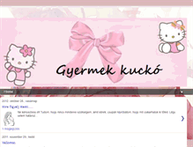 Tablet Screenshot of gyermekkucko.blogspot.com