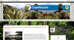 Desktop Screenshot of corpoboyacacomunica.blogspot.com