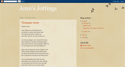 Desktop Screenshot of jenn-jottings.blogspot.com