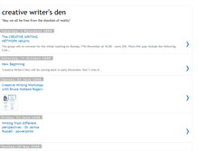 Tablet Screenshot of creativewritersden.blogspot.com