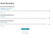 Tablet Screenshot of home-studio-recording.blogspot.com