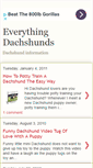 Mobile Screenshot of everything-dachshund.blogspot.com