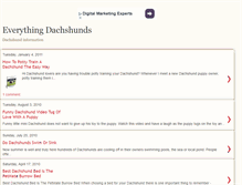 Tablet Screenshot of everything-dachshund.blogspot.com