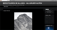 Desktop Screenshot of allgaeu-bergtouren.blogspot.com