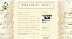 Desktop Screenshot of everythingtoile.blogspot.com