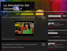 Tablet Screenshot of lageometriadeluniverso.blogspot.com