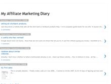 Tablet Screenshot of myownaffiliatemarketingdiary.blogspot.com