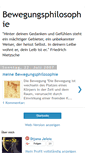 Mobile Screenshot of bewegungsphilosophie.blogspot.com