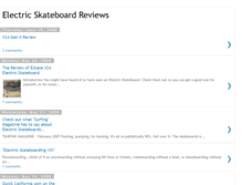 Tablet Screenshot of electricskateboardreviews.blogspot.com