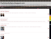 Tablet Screenshot of fanfictionforfans.blogspot.com