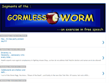 Tablet Screenshot of gormlessworm.blogspot.com
