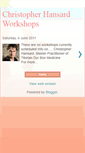 Mobile Screenshot of christopherhansardworkshops.blogspot.com