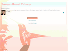 Tablet Screenshot of christopherhansardworkshops.blogspot.com