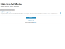 Tablet Screenshot of hodgekins-lymphoma.blogspot.com