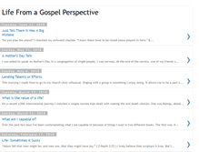 Tablet Screenshot of lifefromagospelperspective.blogspot.com