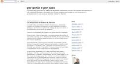 Desktop Screenshot of pergenioepercaso.blogspot.com