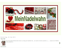 Tablet Screenshot of meinnadelwahn.blogspot.com