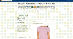 Desktop Screenshot of kids-parents-tshirts.blogspot.com