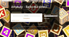 Desktop Screenshot of dla-dzieci-bajki.blogspot.com