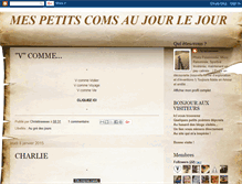 Tablet Screenshot of mespetitscomsaujourlejour.blogspot.com