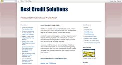 Desktop Screenshot of best-credit-solutions.blogspot.com