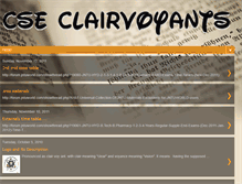 Tablet Screenshot of cseclairvoyants.blogspot.com