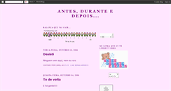 Desktop Screenshot of antesduranteedepois.blogspot.com